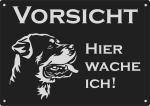 Rottweiler | Aluminium Warnschild